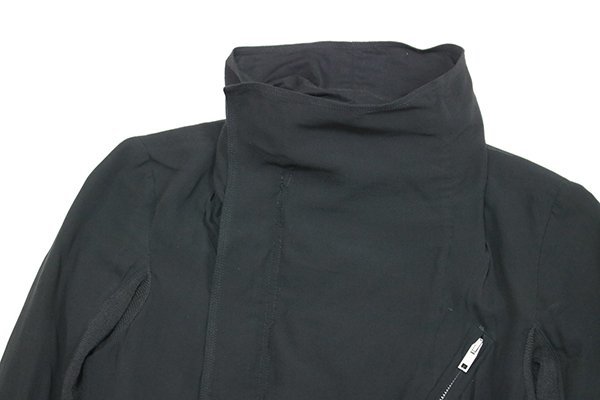Rick Owens * silk rider's jacket black size 38 ( lowering . attaching regular price 19 ten thousand jpy ) short shirt blouson Rick Owens *ZX6