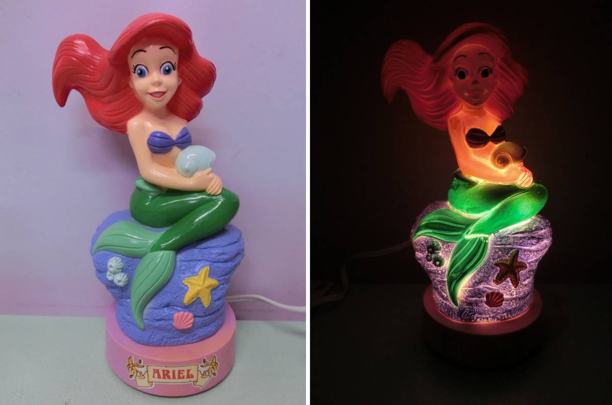  Disney Little Mermaid * Ariel внутренний свет свет в салоне 90s Vintage интерьер фигурка кукла *Disney The Little Mermaid