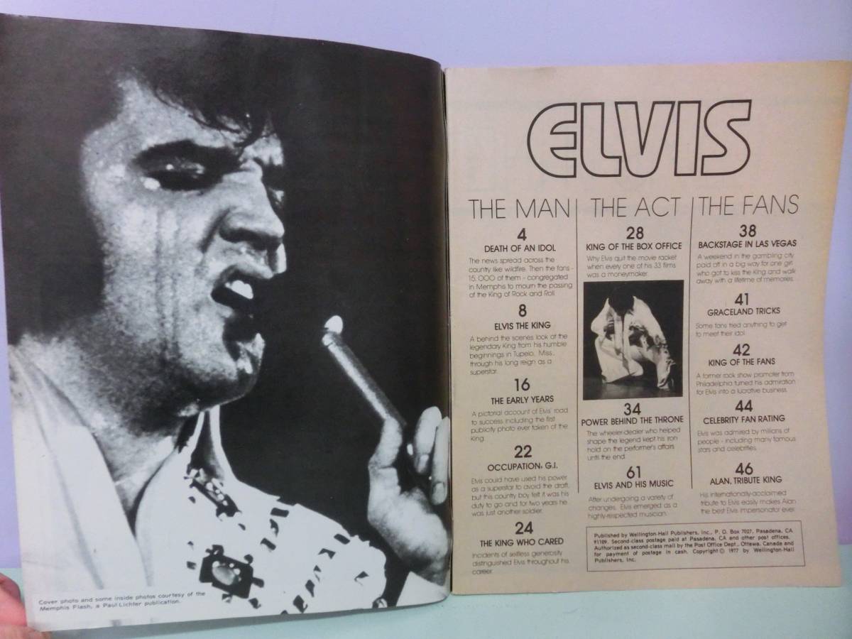 エルヴィス・プレスリー 洋書 64ページ 1977年メモリアル コレクターズエディション写真集 雑誌 ELVIS THE KING BOOK エルビス・プレスリーの画像5