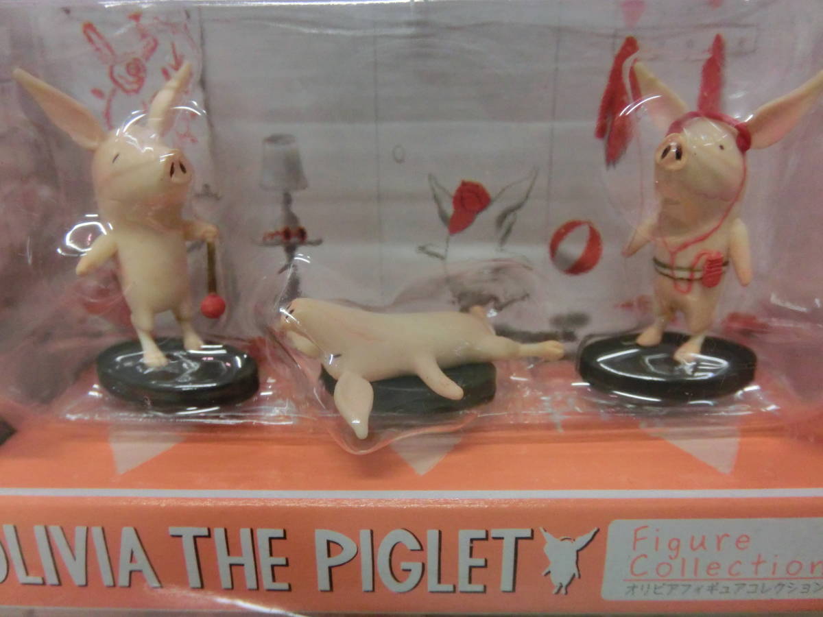 【SALE】絵本 オリビア ザ ピグレット◆ミニ フィギュア 3種セット 人形◆OLIVIA THE PIGLET イアン・ファルコナー ディズニーチャンネル豚の画像3