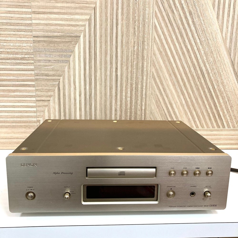 rm) DENON デノン CDプレーヤー DCD-S10Ⅱ ※中古 経年保管品 通電確認済 音出し未確認 難有 ジャンク品 現状渡し_画像1