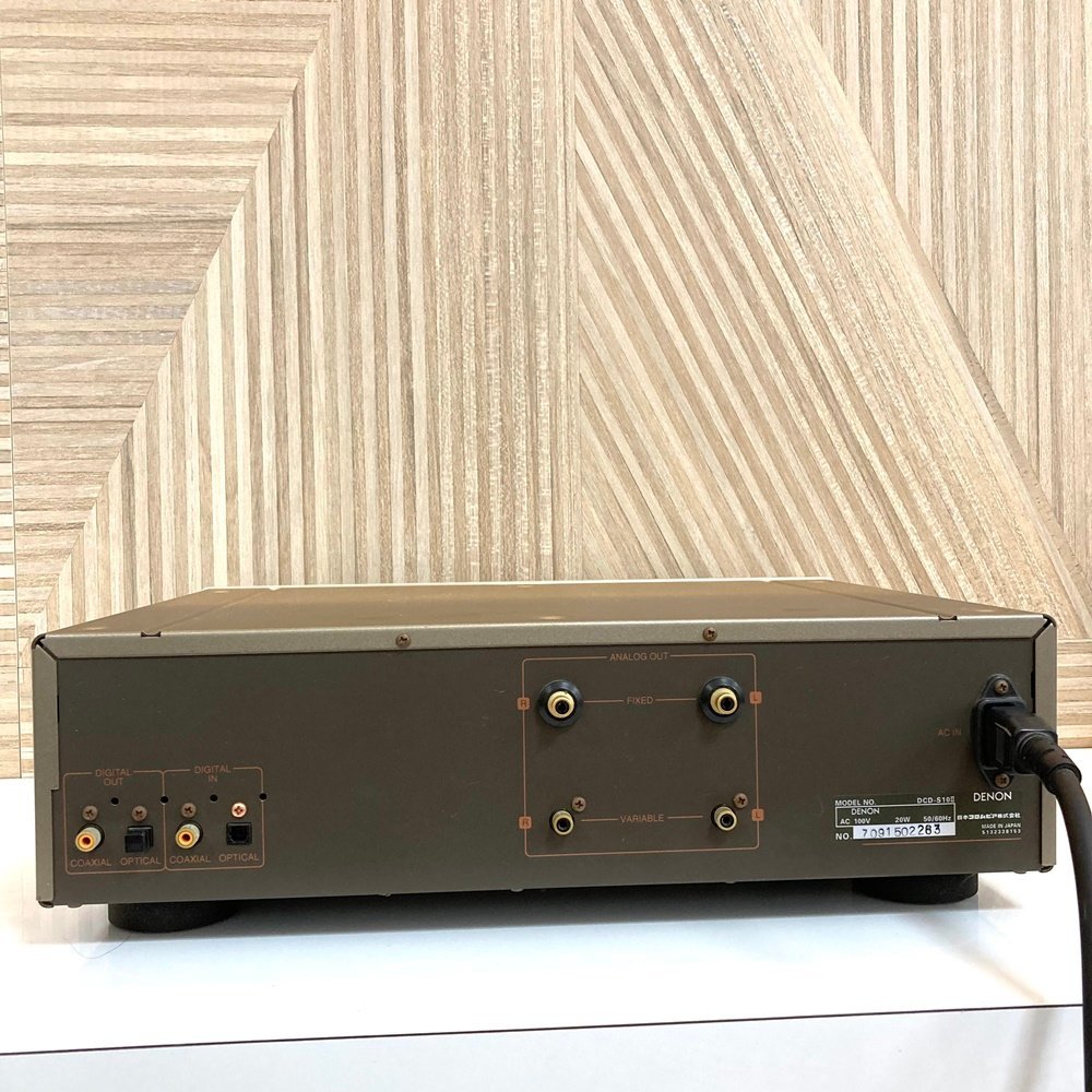 rm) DENON デノン CDプレーヤー DCD-S10Ⅱ ※中古 経年保管品 通電確認済 音出し未確認 難有 ジャンク品 現状渡し_画像6