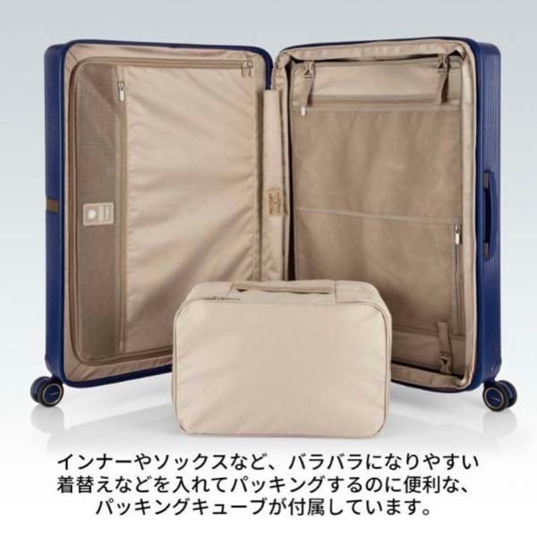 e)サムソナイト Samsonite キャリーケース ミンタースピナー61 ネイビー HH5*41006 TSAロック搭載 旅行鞄 2-3泊程度用 ※新品 未開封品_メーカー参考写真