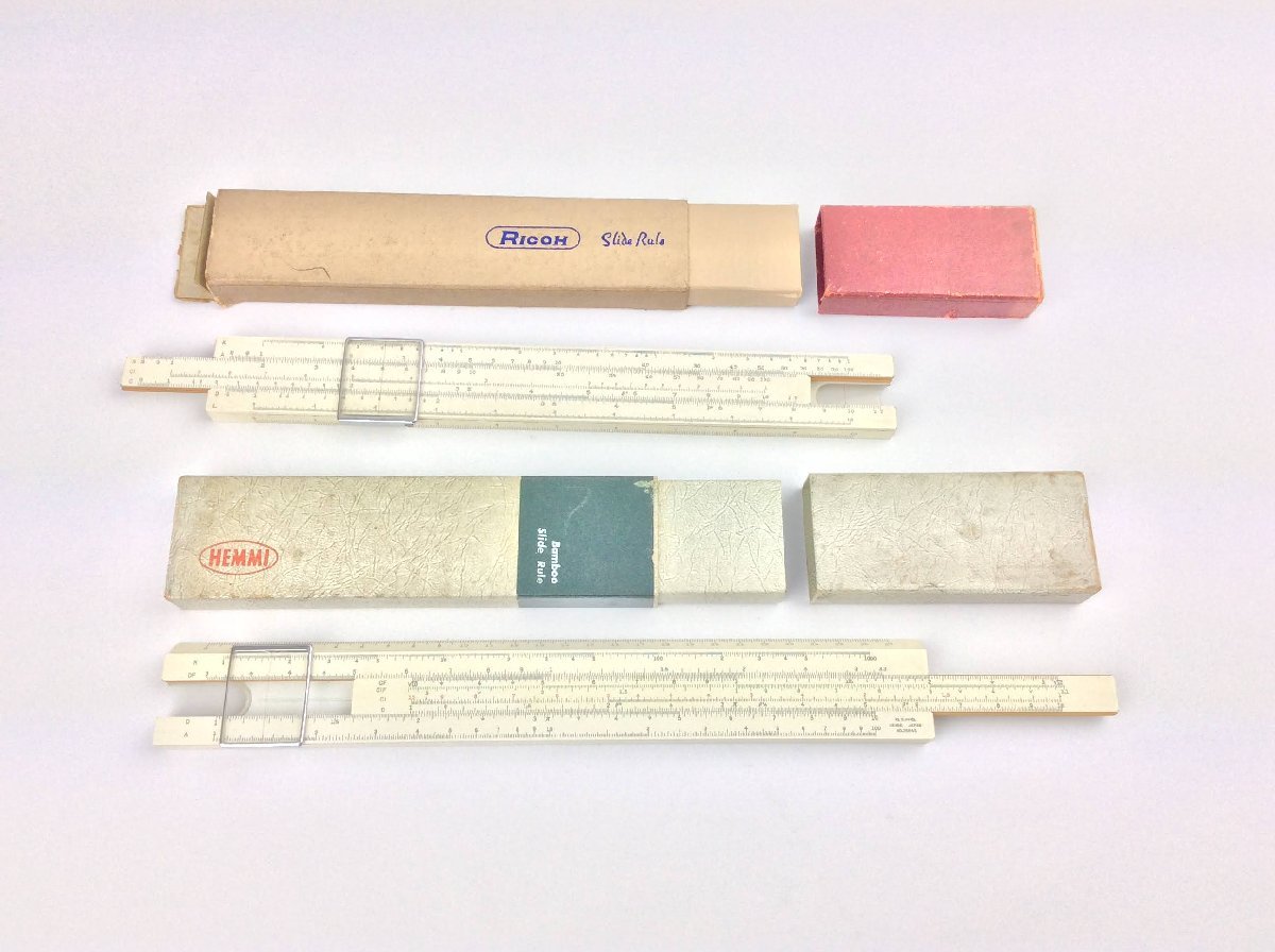 計算尺2点　Ricoh/Slide Rule　HEMMI /Bamboo Slide Rule 　リコー　ヘンミ　h2250-V_画像1