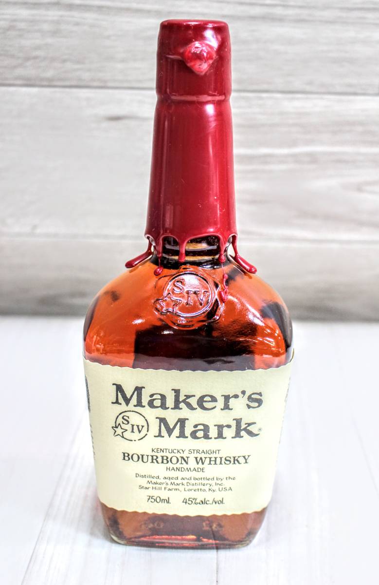 X11C268【本州送料無料】Maker's Mark 　バーボンウイスキー　750ml 45% 未開栓_画像1