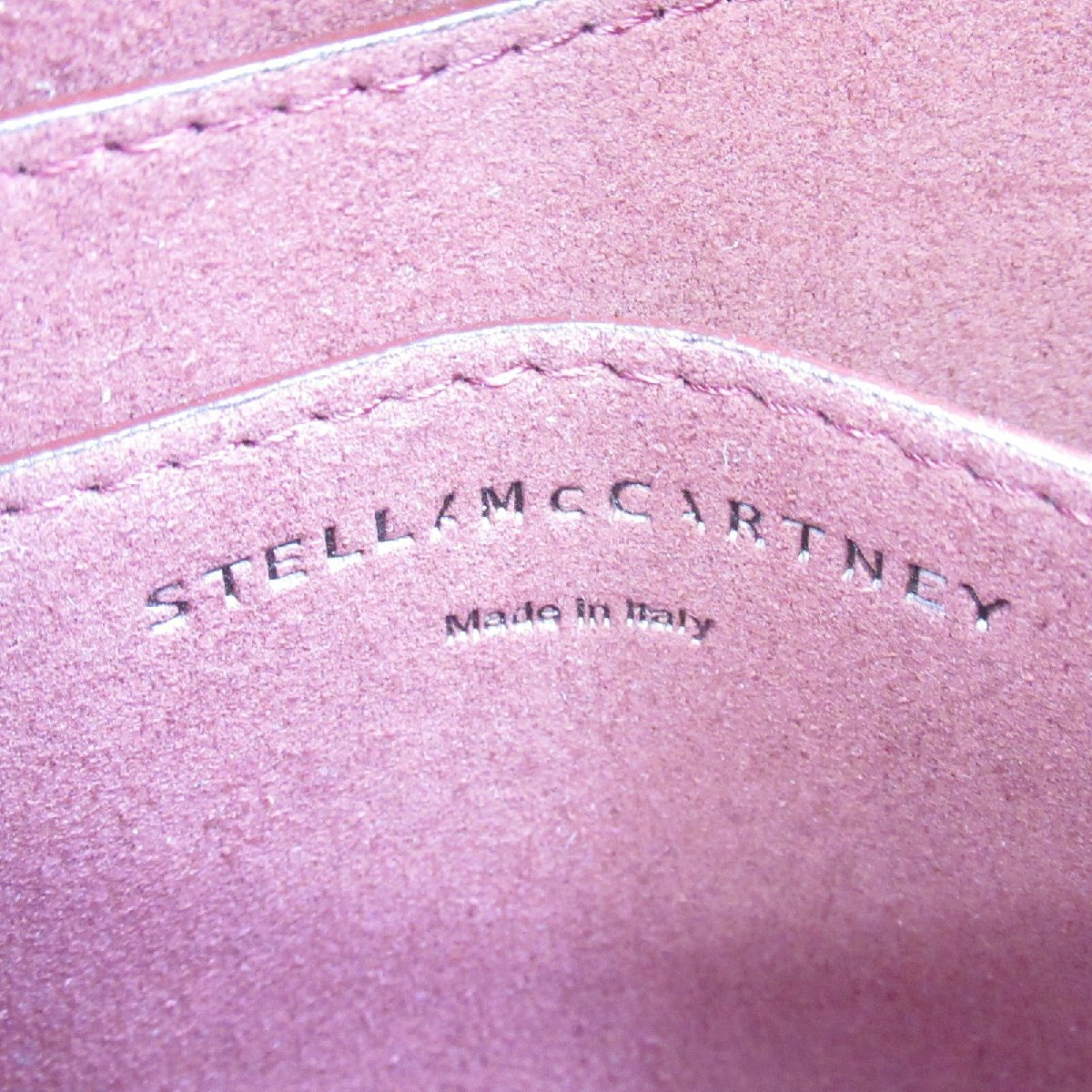 Stella McCartney ステラマッカートニー ショルダーバッグ ロゴマニアショルダーバッグ ピンク系 レザー 中古 レディース_画像6