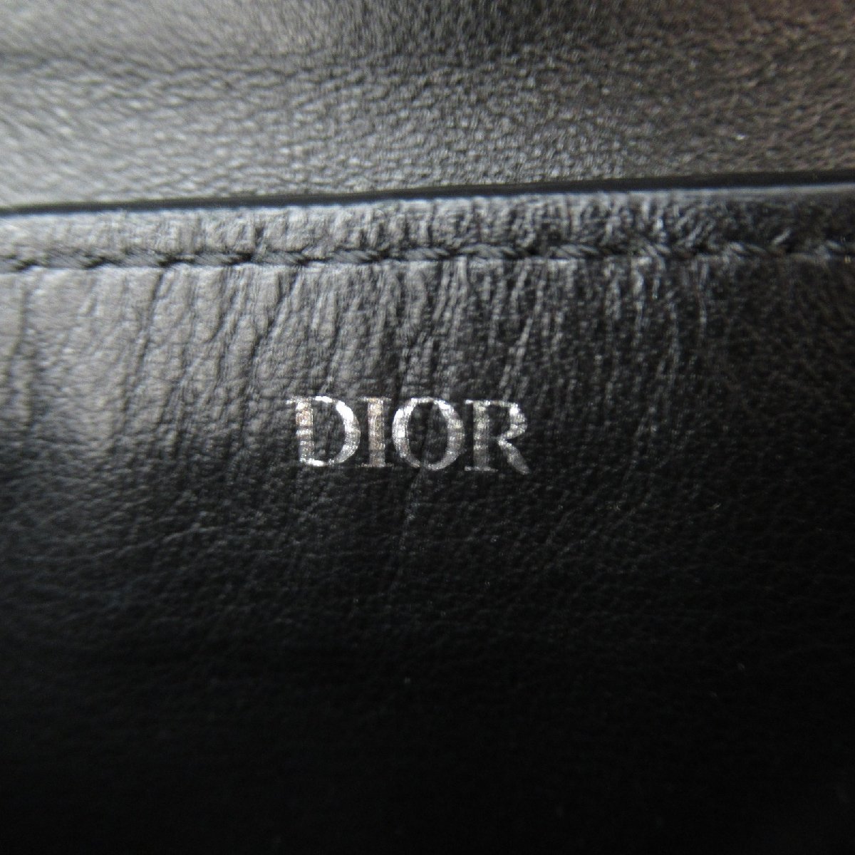 Dior ディオール ポーチ ポーチ ブラック系 レザー 中古 レディース_画像6