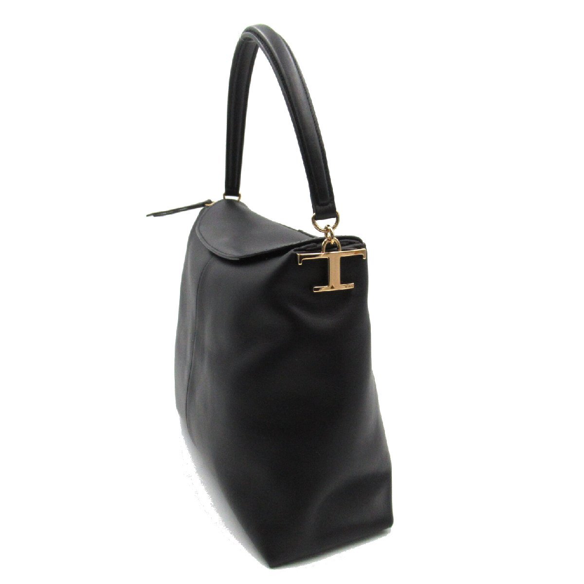 TOD*S Tod's 2way shoulder bag T case leather mesenja-to- bag small black group leather lady's 