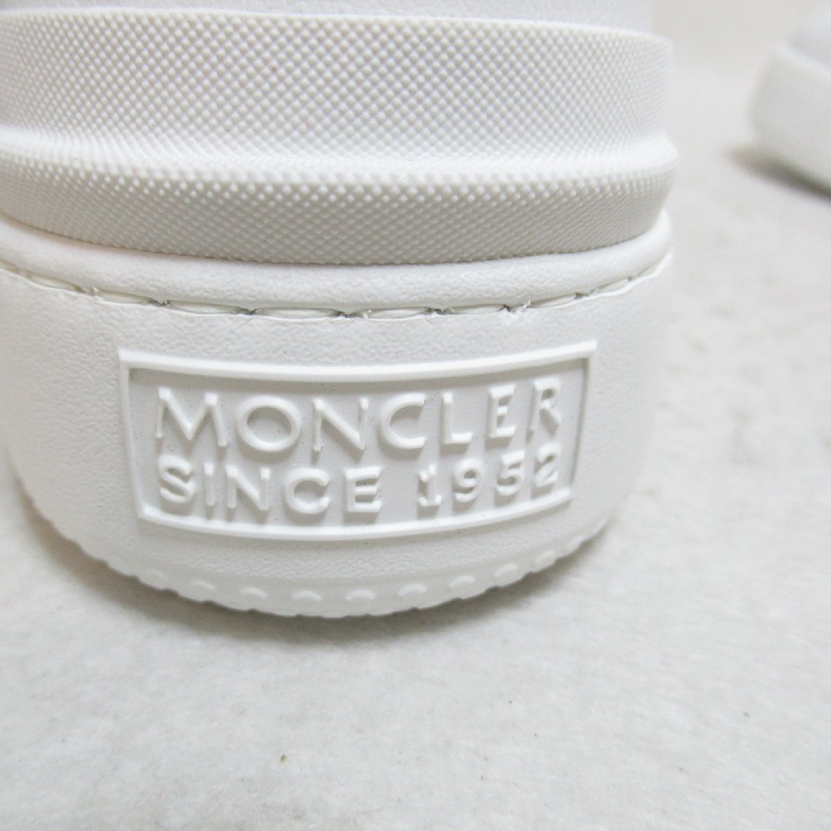 MONCLER モンクレール スニーカー モナコ M スニーカー ホワイト系 ラバー レザー メンズ_画像6