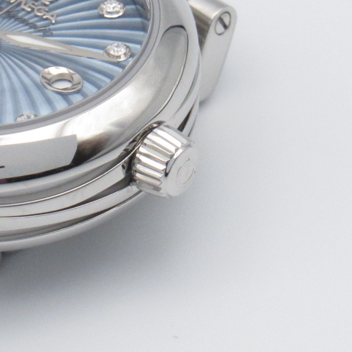 OMEGA オメガ 腕時計 デ・ビル レディマティック コーアクシャルクロノ ブルー系 ステンレススチール 中古 レディース_画像7