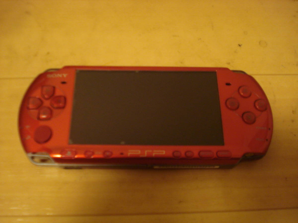 258【美品】PSP3000 ラディアントレッド 本体 PSP-3000RR - 携帯用