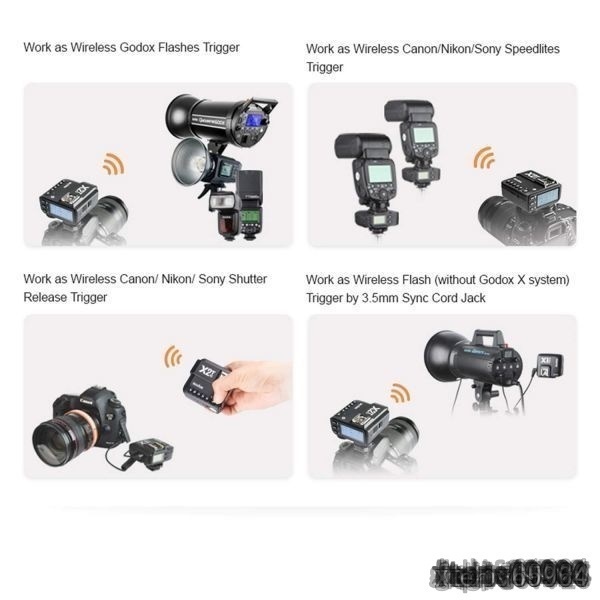 【utr】 X2T-C TTLワイヤレスフラッシュトリガー Canon カメラ対応品 1 / 8000s HSS機能 5つの専用グループボタン as-a36_画像5