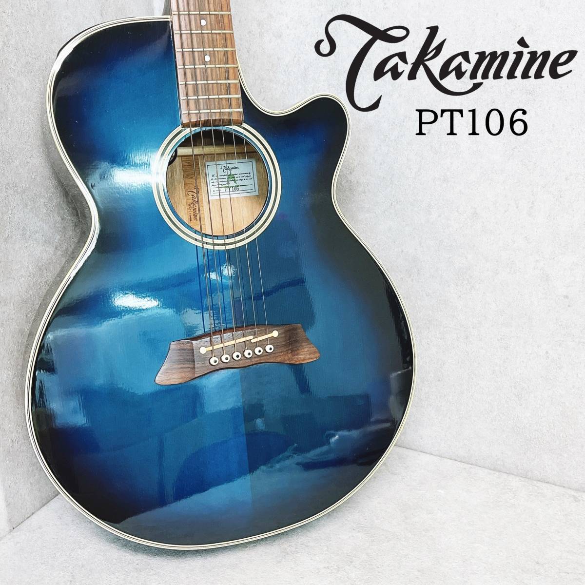 Takamine タカミネ PT-106 エレアコ アコースティックギター 取説