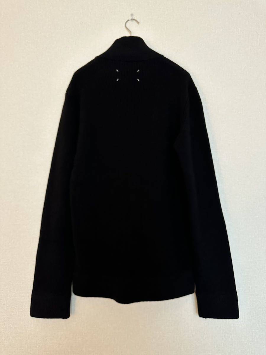 メゾンマルジェラ　size L ドライバーズニット ジップアップセーター ブラック　Maison Margiela Drivers Knit 22aw_画像7