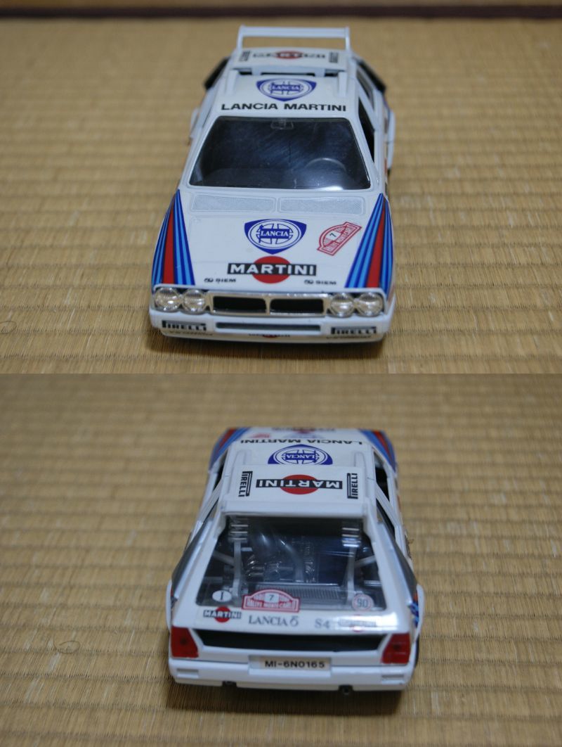 ■中古 ランチャ デルタS4 イタリア製 SCALA1/24 LANCHA DELTAS4 MARTINI ミニカー 当時物 スーパーカー ラリー_画像3