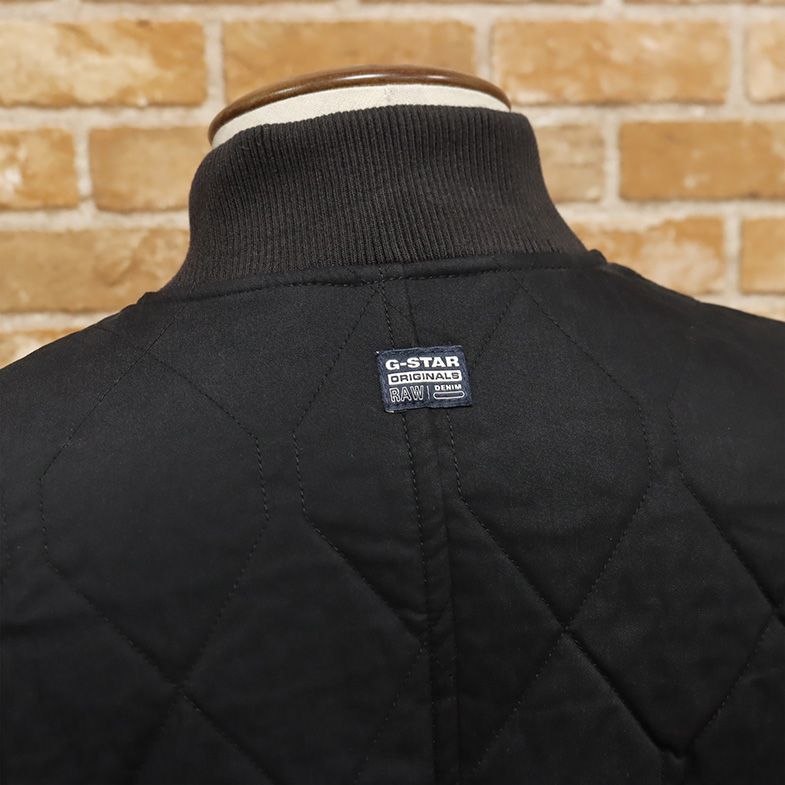 1円/秋冬/G-STAR RAW/XSサイズ/キルティング ブルゾン BATT-R QUILTED OVERSHIRT L/S D12652-W018-990 中綿 新品/黒/ブラック/ft432/_画像3