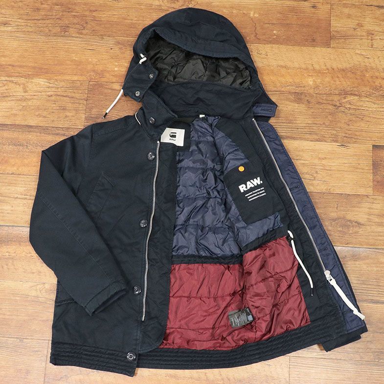 1円/秋冬/G-STAR RAW/XXSサイズ/訳 ミリタリー ブルゾン VODAN CABAN HDD PADDED JKT D11036-9469-7159 中綿 新品/紺/ネイビー/ga356/_画像6