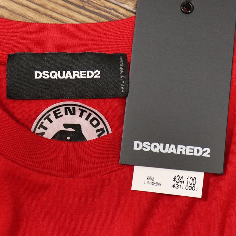 1円/春夏/DSQUARED2/XXSサイズ/S80GC0001 ICON ロゴ クルーネック Tシャツ ディースクエアード 新品/赤/レッド/gy172/_画像5