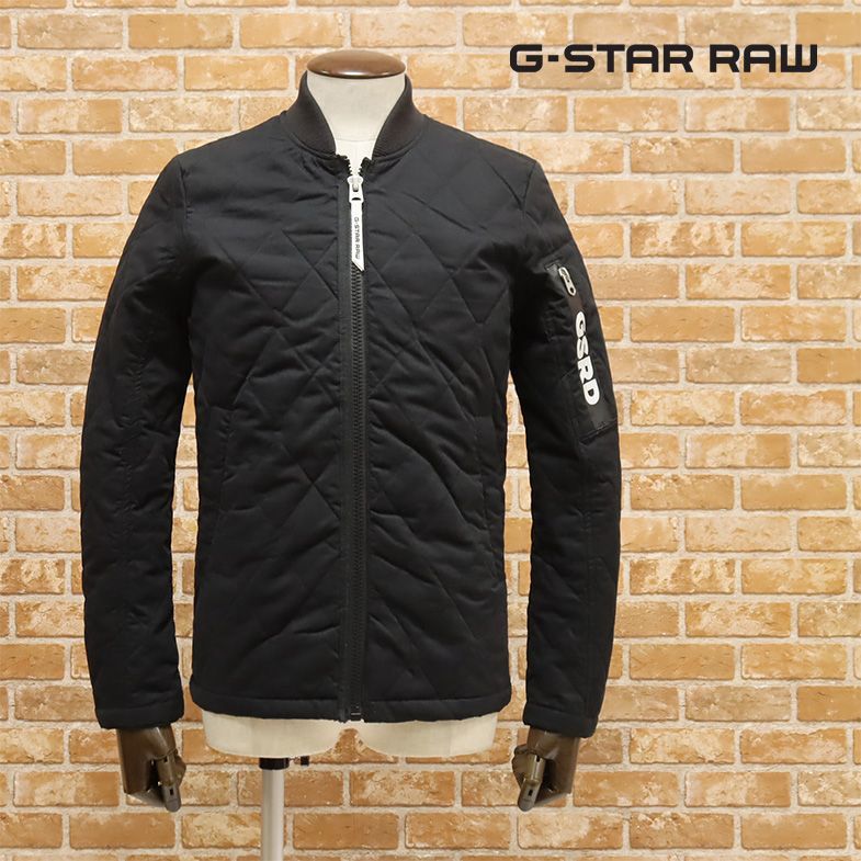 1円/秋冬/G-STAR RAW/XSサイズ/訳 キルティング ブルゾン BATT-R QUILTED OVERSHIRT L/S D12652-W018-990 中綿 新品/黒/ブラック/ft432/_画像1