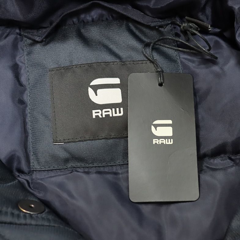 1円/秋冬/G-STAR RAW/Sサイズ/ダウン コート MFD HDD PARKA D1360-A516 撥水 軽量 防寒 あたたか◎ ミリタリー 新品/紺/ネイビー/ft469/_画像8