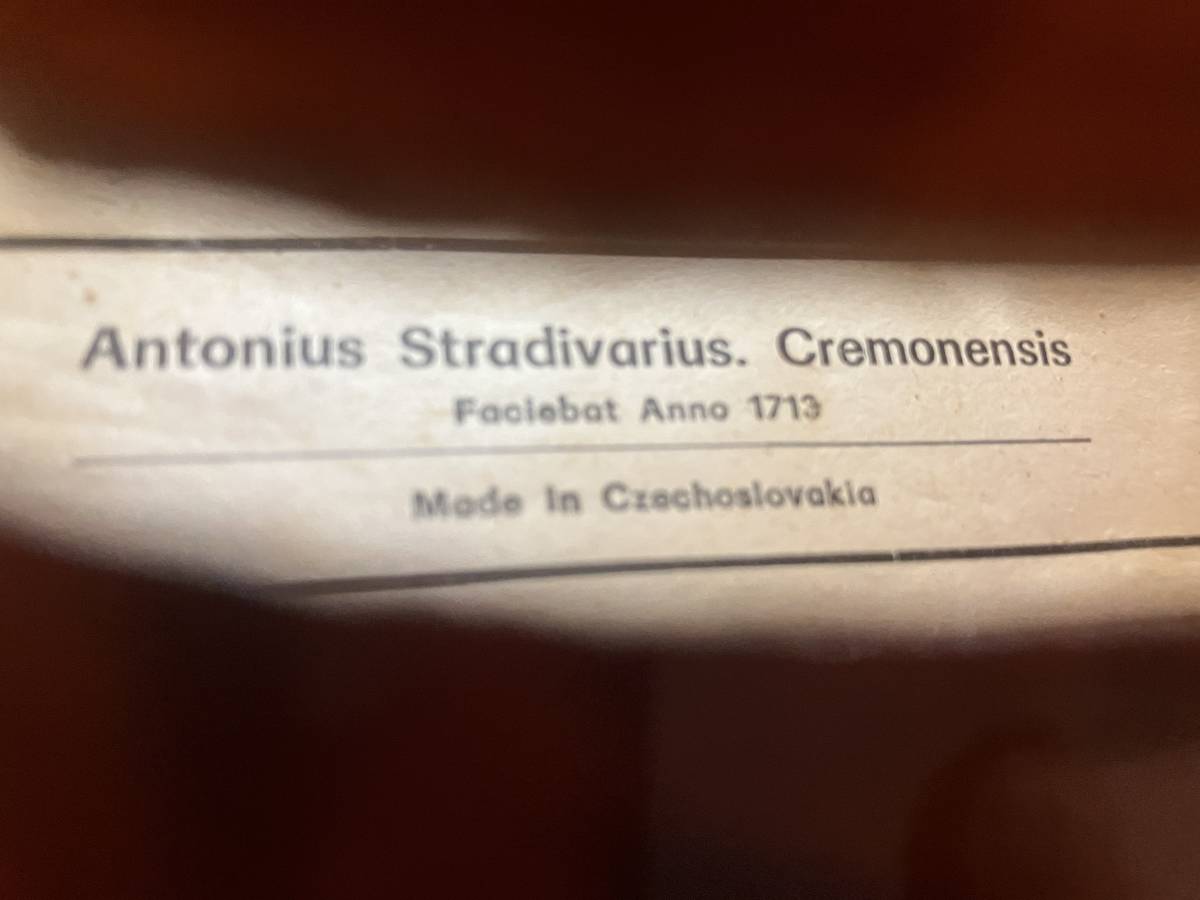 バイオリン【楽器店出品】チェコ製 Antonius Stradivarius. Cremonensis ラベル 　1/2サイズ　完全整備済！オークション限定特別価格！_画像8