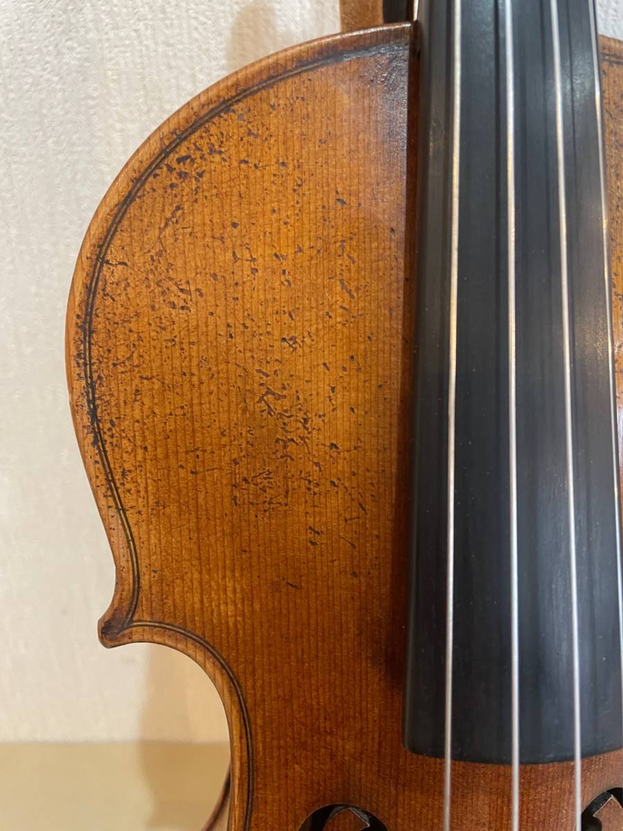 バイオリン　ドイツ製　Mathias Albani　7/8サイズ　完全整備済！希少！裏板一枚板！小さめサイズをお探しの方に！オークション限定価格！_画像4
