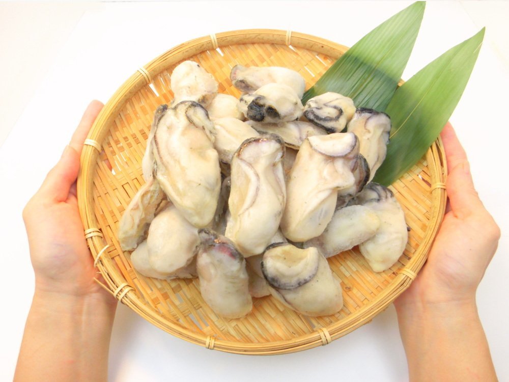 1【Max】広島産 ぷりっぷりの国産カキ２L特大1kg 業務用 牡蠣 生冷凍 バラ凍結 ムキカキ 1円_使いやすいバラ凍結でお届け致します。