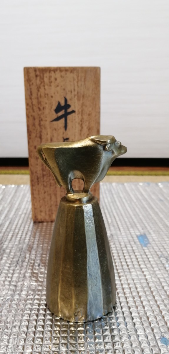 話題沸騰中】 牛鈴 卓鈴 長さ11cm 幅4.5cm カウベル -その他