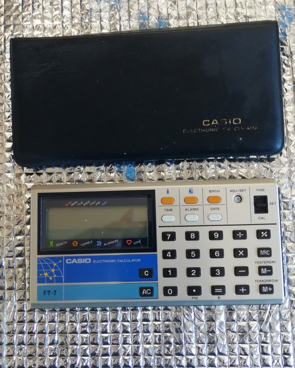  including carriage FT-7 Casio game calculator case attaching GAME game calculator Showa Retro 