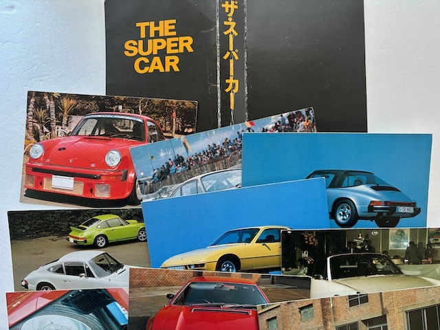  The * supercar * card 64 sheets / large amount /1977 year / two see bookstore / picture postcard size /911 targa / Maserati * cam sin/ alpine / Ferrari / Lancia 