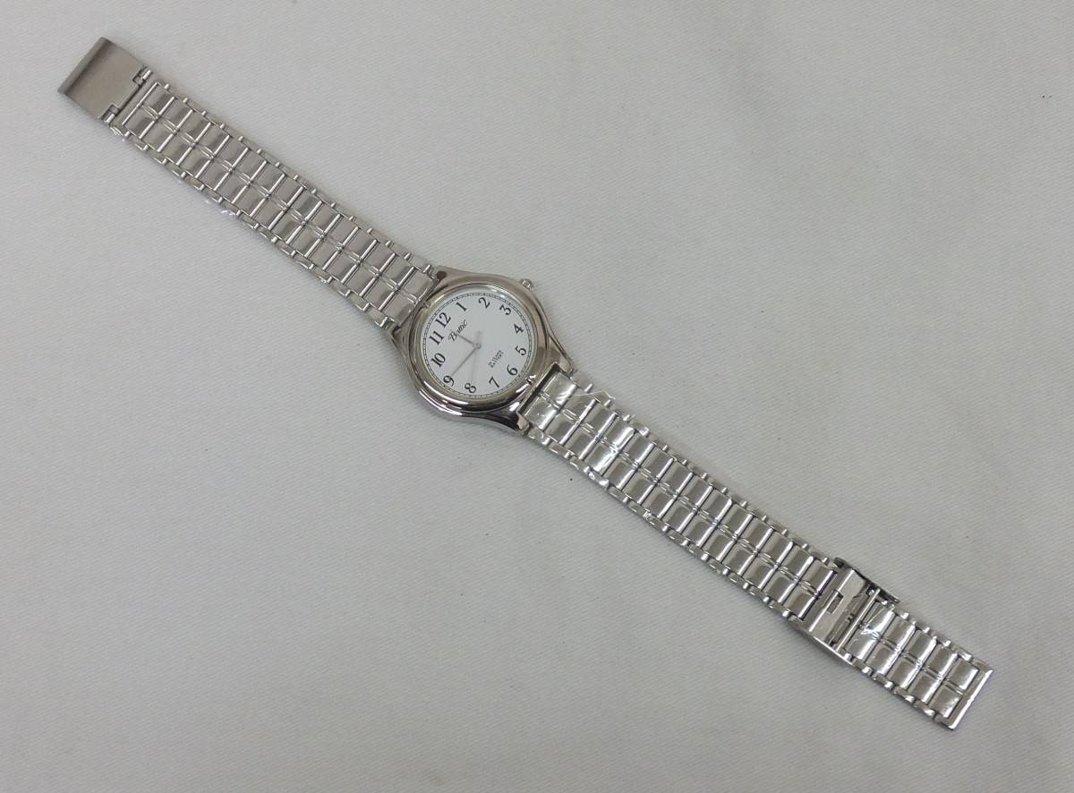 【未使用動作品】★maruman Battic マルマン 3針クォーツ 腕時計 MW010 JAPAN MOV'T 白文字盤_ベルト表面に保護シールが付いています