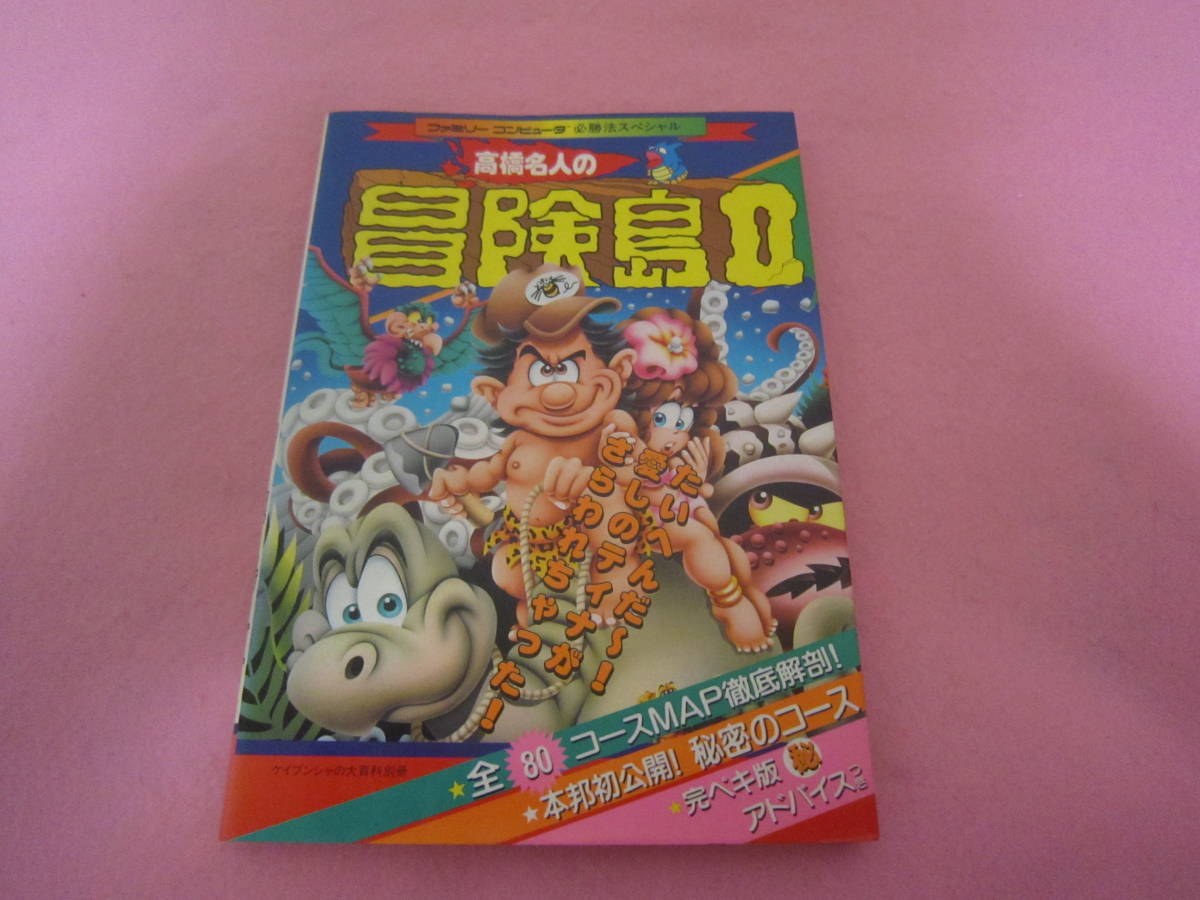 ファミコン　ケイブンシャ　高橋名人の冒険島Ⅱ　攻略本_画像1