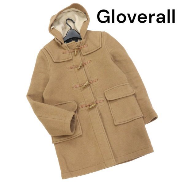 英国製★ Gloverall グローバーオール 秋冬 メルトン ウール ダッフルコート Sz.134cms 9years　キッズ　K3T00948_B#N_画像1