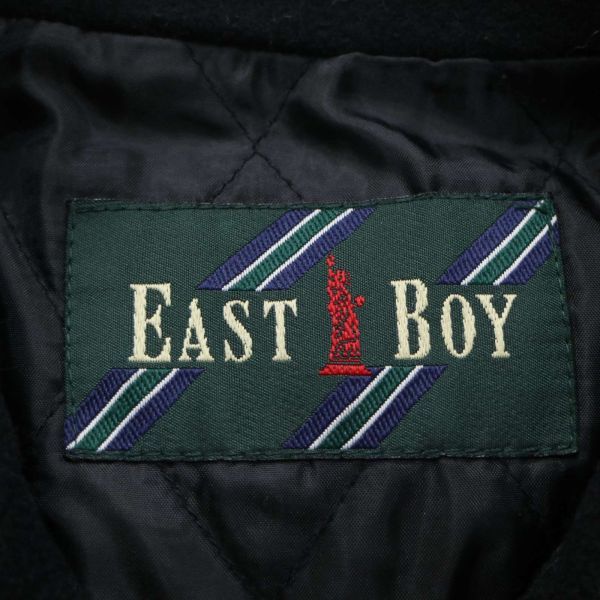 EAST BOY イーストボーイ 秋冬♪ フード付き 中綿 ウール スクール Pコート Sz.9　レディース 黒 女子 学生 通学　K3T01012_B#N_画像5