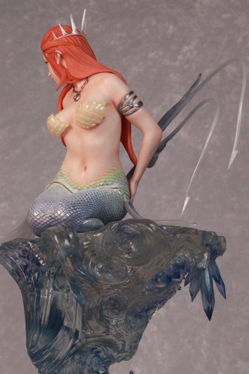 【塗装済完成品】Mermaid マーメイド　蛟女　ガレージキット　リアルフィギュア 1/8スケール　Tooth Fairy Studio Lep Studio_画像9