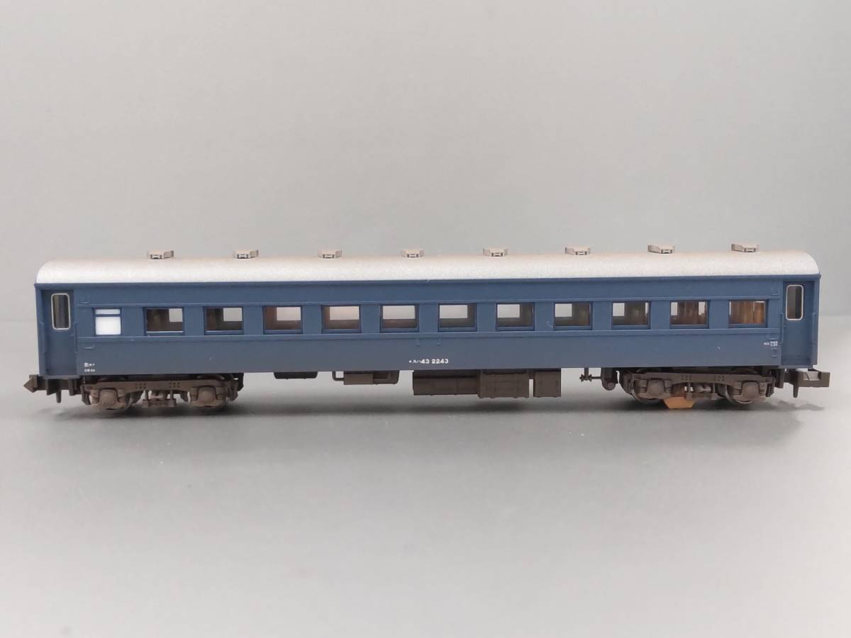 【新品加工品】5133-2 KATO スハ43 ブルー ウェザリング加工 Re-Color特製品 ④_画像7