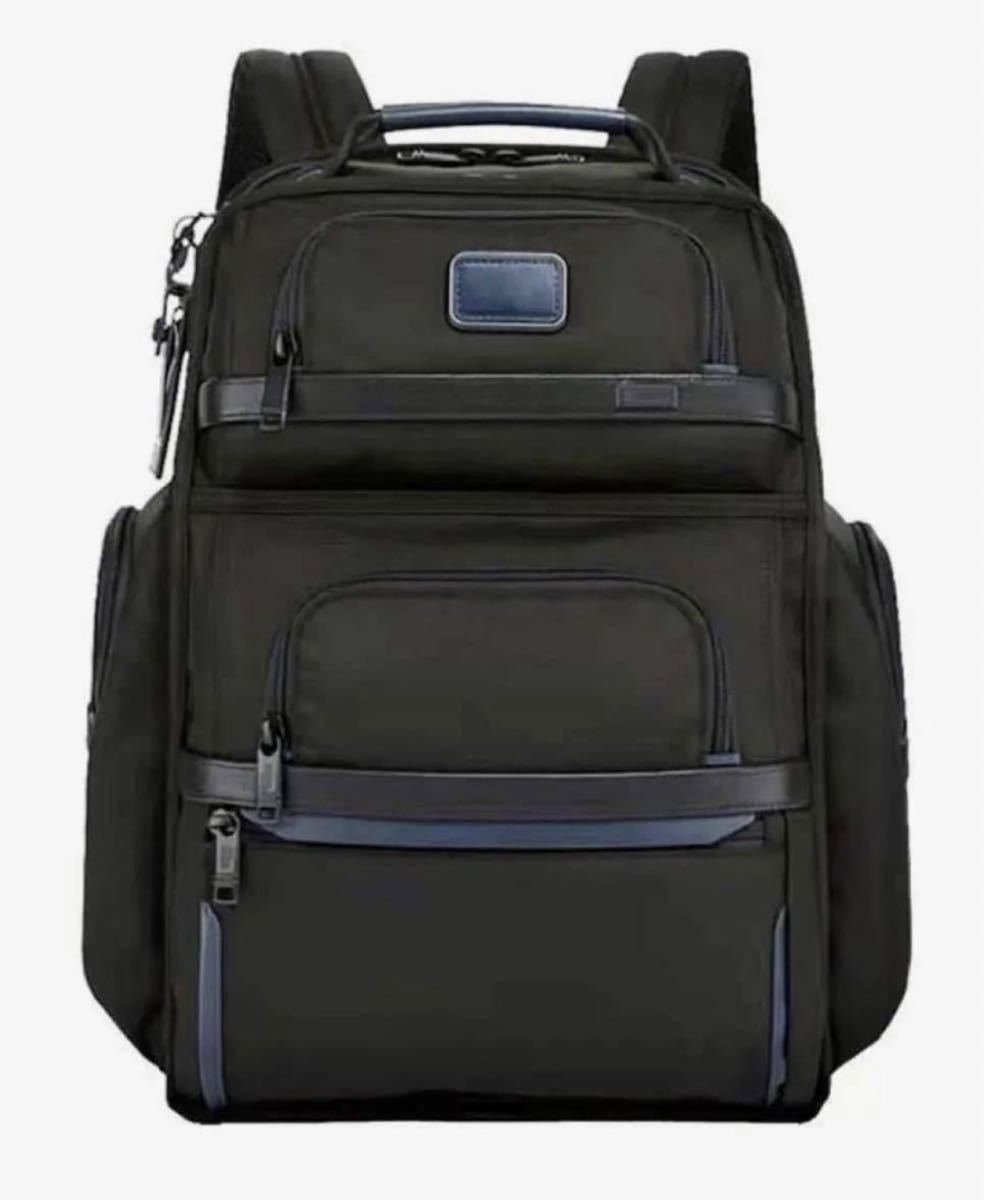 【新品】1円〜 TUMI ALPHA3 定価105,600-ナイロン レザー 大容量 A4収納 トゥミ アルファ リュックサック青2603578D3_画像1