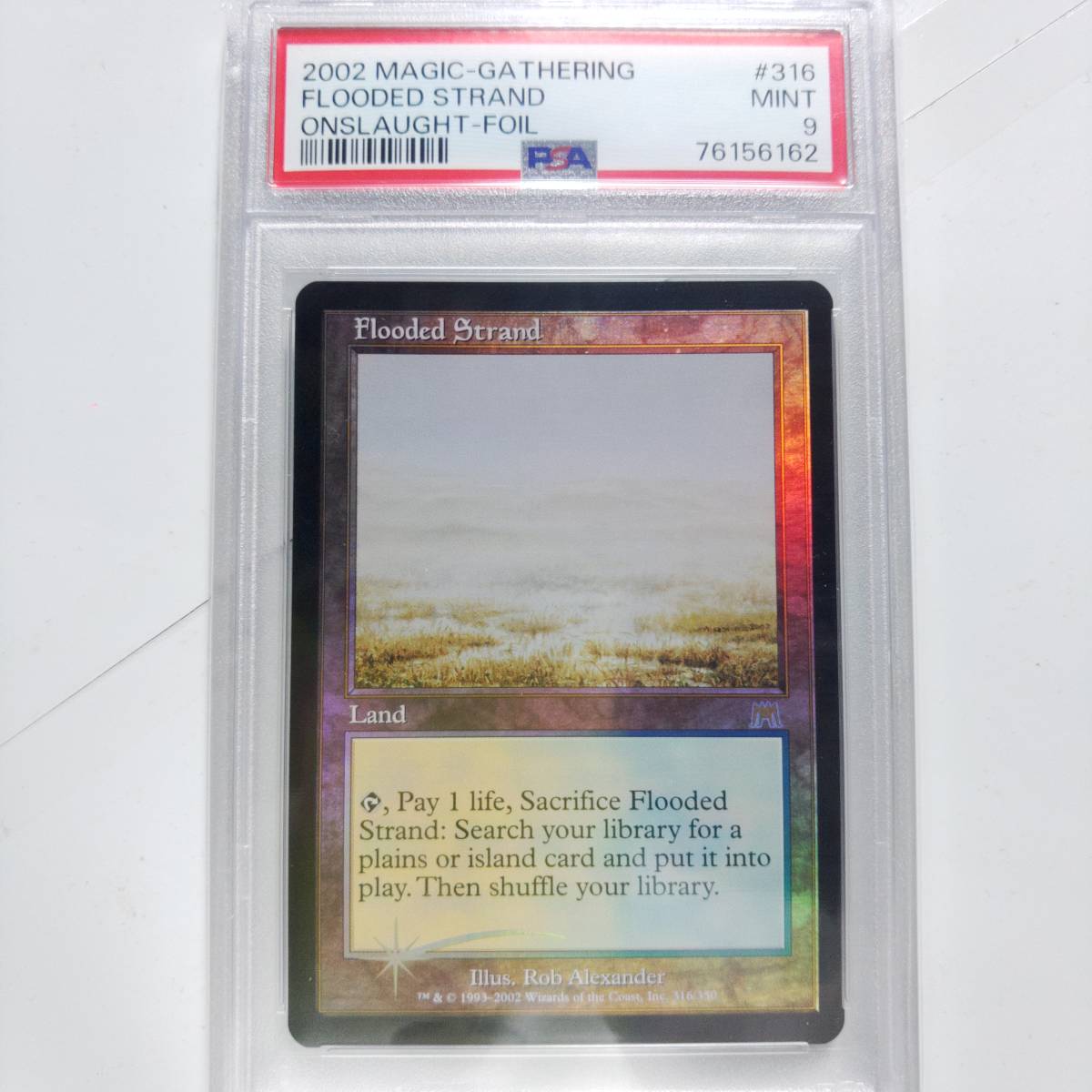 MTG/Flooded Strand/溢れかえる岸辺/英語/1枚/オンスロート/Foil/PSA評価 MINT9