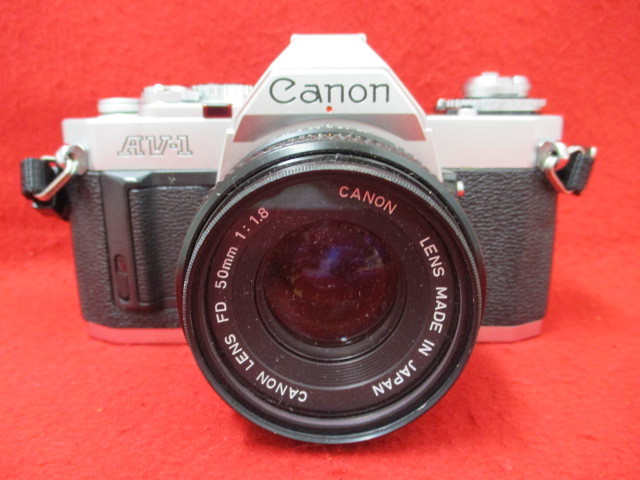 M【12836】★Canon AV-1 キャノン★ フィルムカメラ /レンズ1:1.8 FD50mm (シャッター動作OK)_画像1