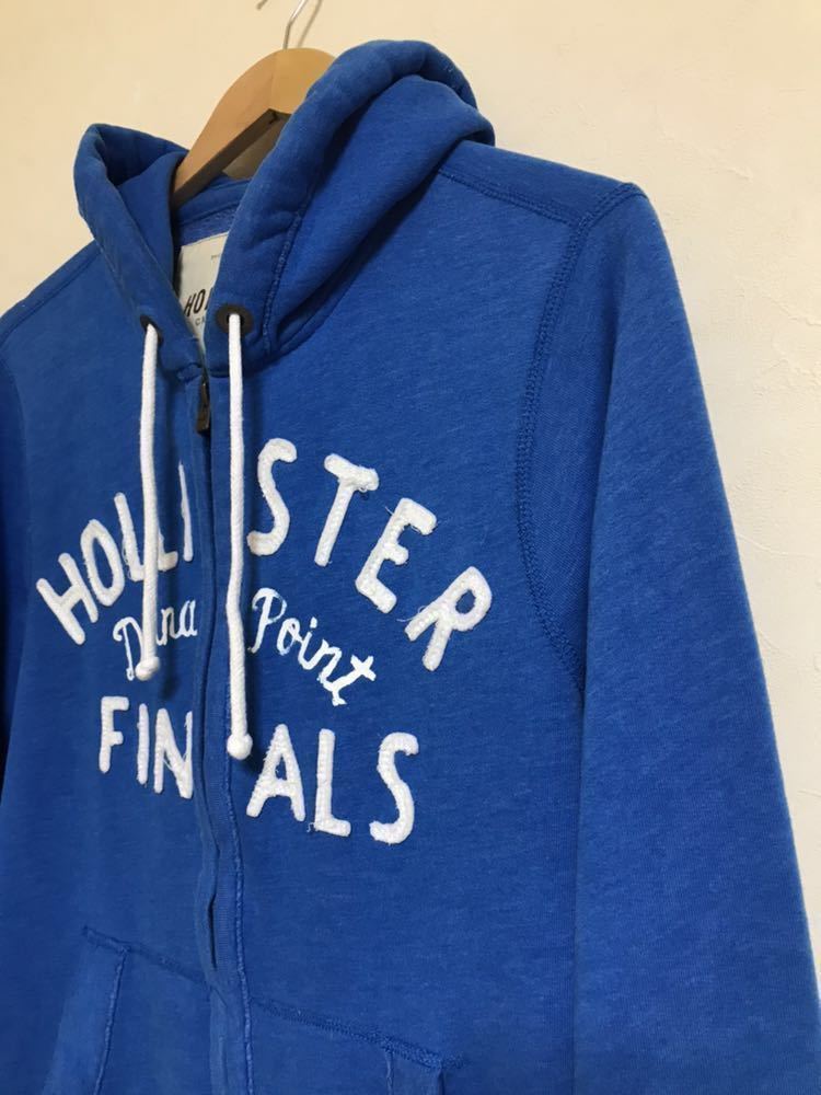 HOLLISTER ホリスター スウェット ジップパーカ フーディ トップス サイズM 180/100Y 長袖 ブルー_画像7