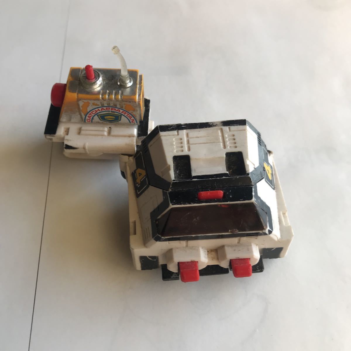 ■昭和レトロ DXポピニカ　ガッチャスパルタン　ポピー科学忍者隊ガッチャマンF デラックスジャンク当時物2a■検おまけ昔古い玩具超合金