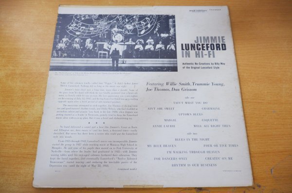 J2-103＜LP/US盤＞Billy May And His Orchestra / Jimmie Lunceford In Hi-Fi_画像2