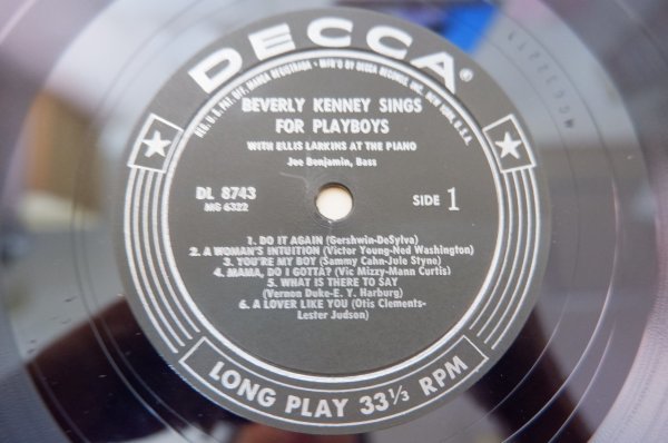 J2-115＜LP/US盤＞ベバリー・ケニー Beverly Kenney / Sings For Playboys_画像4