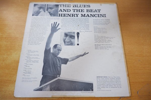 J2-193＜LP/US盤＞ヘンリー・マンシーニ Henry Mancini / The Blues And The Beat_画像2