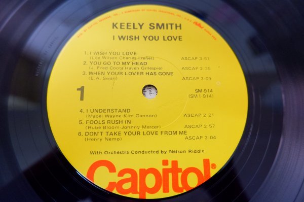 J2-253＜LP/US盤＞Keely Smith / I Wish You Love_画像4