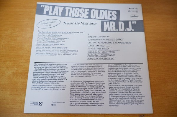 M2-201＜LP/独盤/美品＞「Play Those Oldies Mr. D.J. Vol.Ⅳ」_画像2