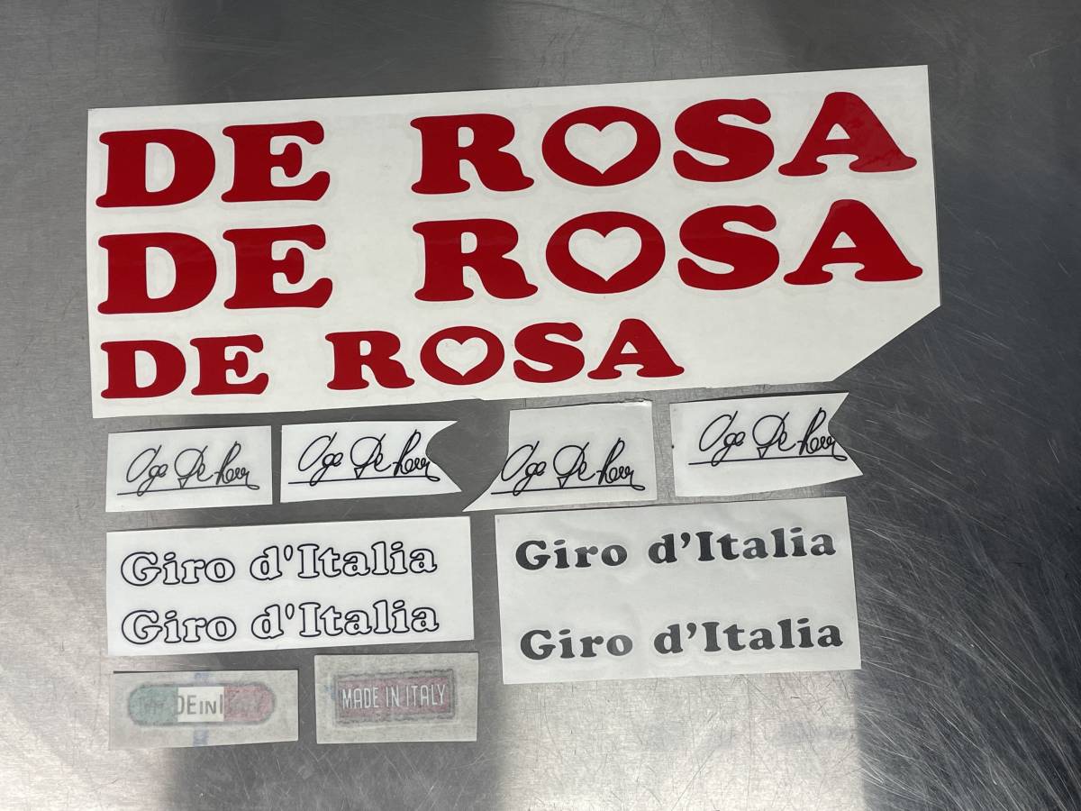 De Rosa　Giro d'Italia デカール　セット　補修用　おまけ付き　OLD　ROAD　Vintage　デローザ　ヴィンテージ_画像1