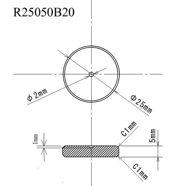 管理番号＝3L102　　炭素繊維インシュレーター（スパイク受）φ25mm-5mmt　R25050B20　4個セット_画像6