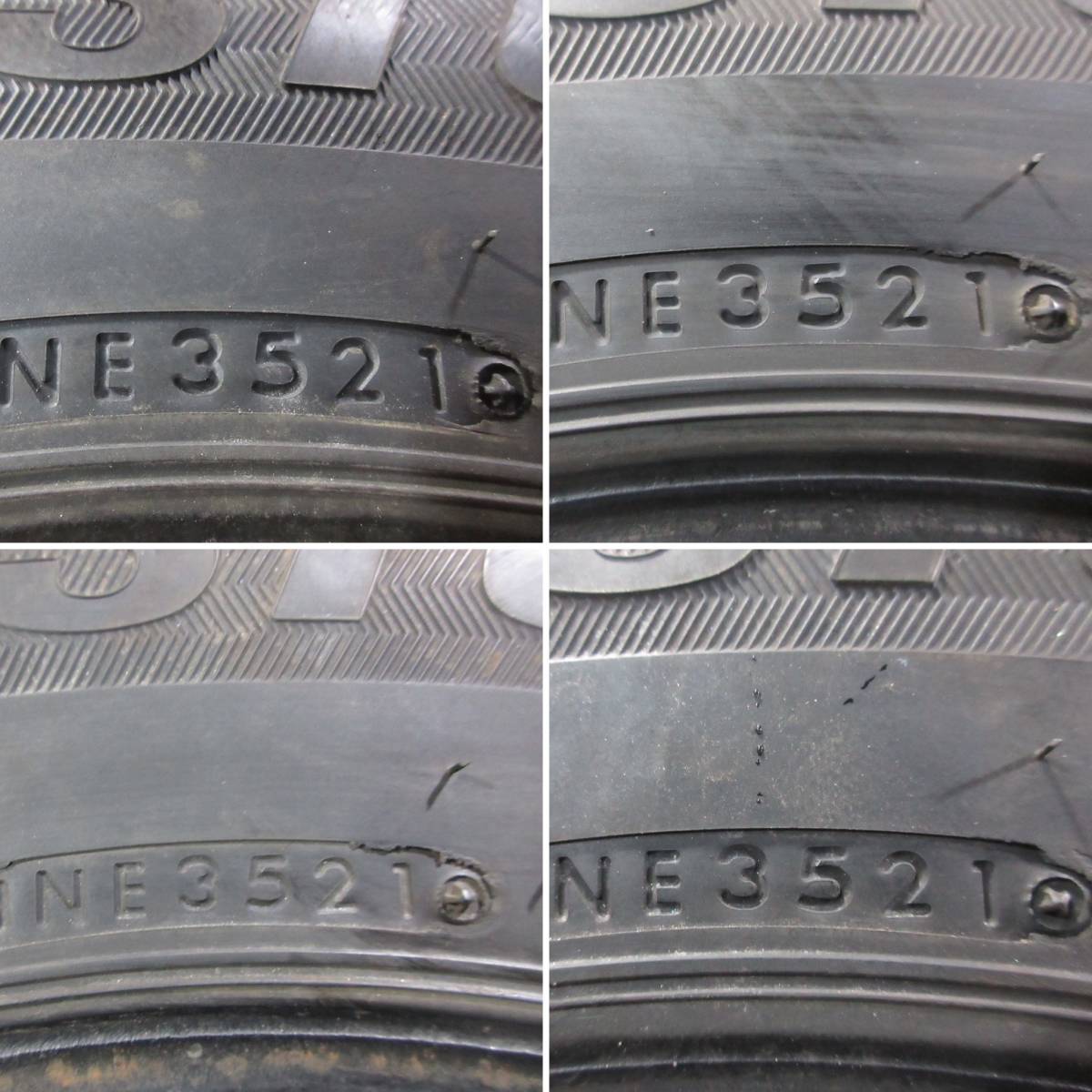 2021年製 冬 スタッドレス BRIDGESTONE BLIZZAK VL1 195/80R15 107/105LLT 4本 №06416D 室内保管 ハイエース キャラバン NV350 ボンゴ_画像8