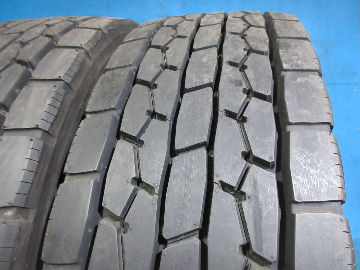 22.5 ダンロップ エナセーブ DUNLOP ENASAVE SP688 275/80R22.5 151/148J 2本Set №06377 室内保管 中古 トラックタイヤ 夏タイヤ MIX_画像3